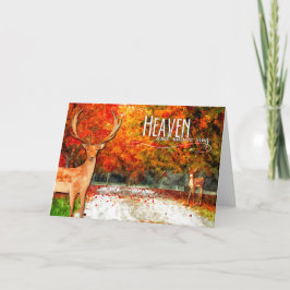 Cartão De Festividades Ação de Graças do Outono do Céu e da Natureza