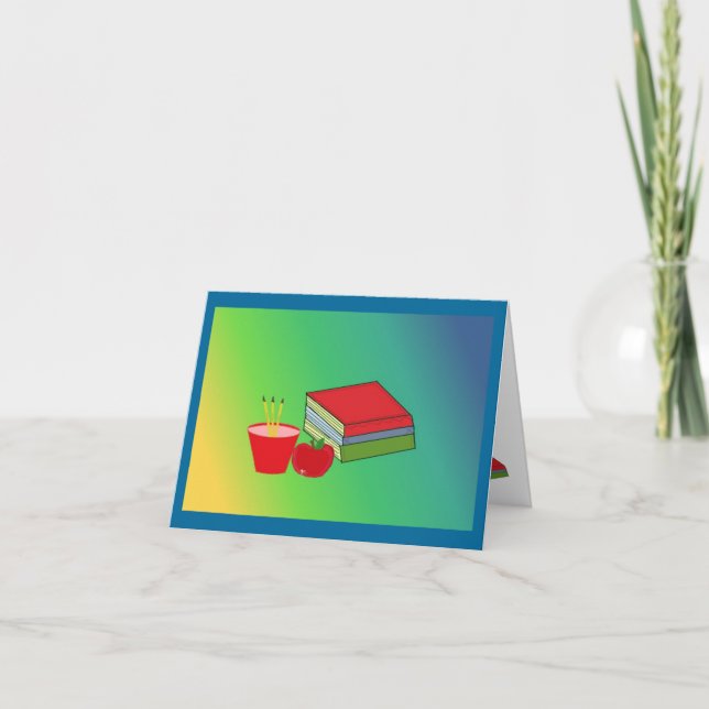 Cartão De Festividades Acessórios para a mesa de professores (Frente)