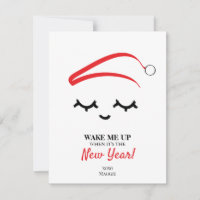 Acordar-me no Ano Novo Olhos dão um Natal engraçad