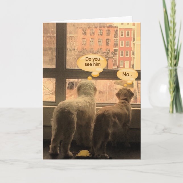 Cartão De Festividades Acredite no Natal (Frente)