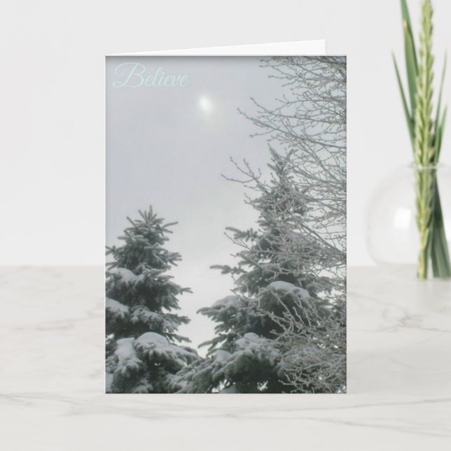 Cartão De Festividades Acredite, tenha fé (Frente)
