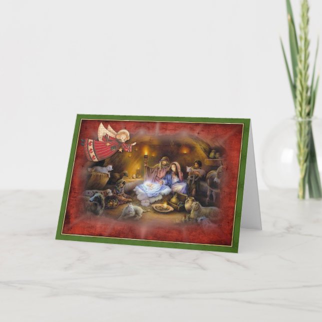 Cartão De Festividades Acreditem na saudação dos milagres de Natal (Frente)