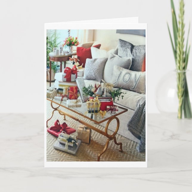 CARTÃO DE FESTIVIDADES **ACROSS THE MILES** AT CHRISTMAS (Frente)