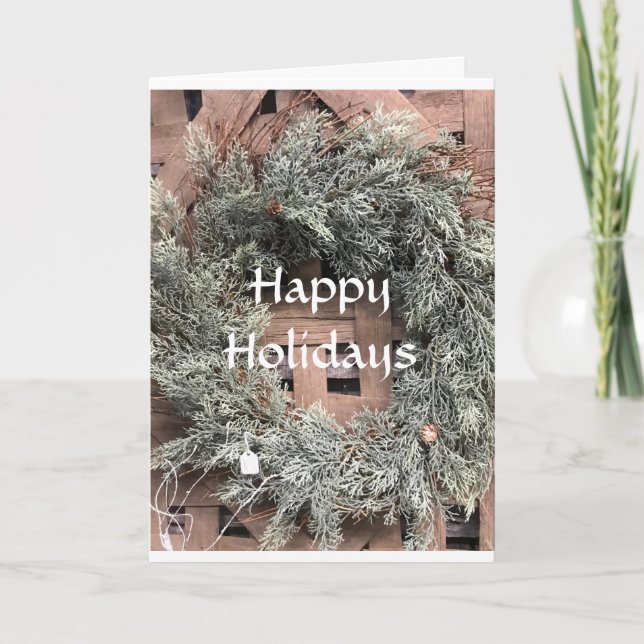 CARTÃO DE FESTIVIDADES **ACROSS THE MILES** AT CHRISTMAS HOLIDAY CARD (Frente)