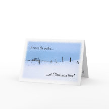 Across the miles Christmas Greeting Card
