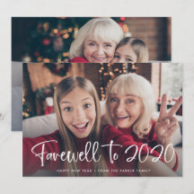 Adeus a 2020 | Feliz Ano Novo 2021 Duas Fotos