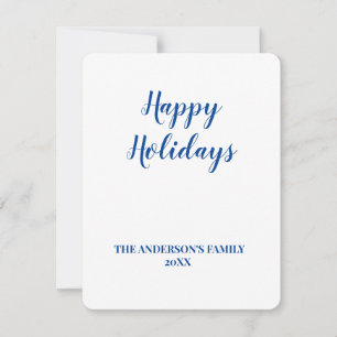 Cartão De Festividades Adicione seu logotipo texto nome minimal simples