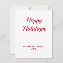 Cartão De Festividades Adicione seu logotipo texto simples nome minimalis