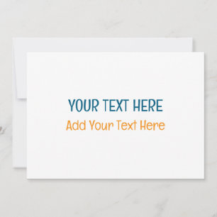 Cartão De Festividades Adicione Seu Próprio Slogan de Texto Minimalista M