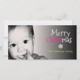 Cartão De Festividades Adicione sua própria foto e seu nome personalizado