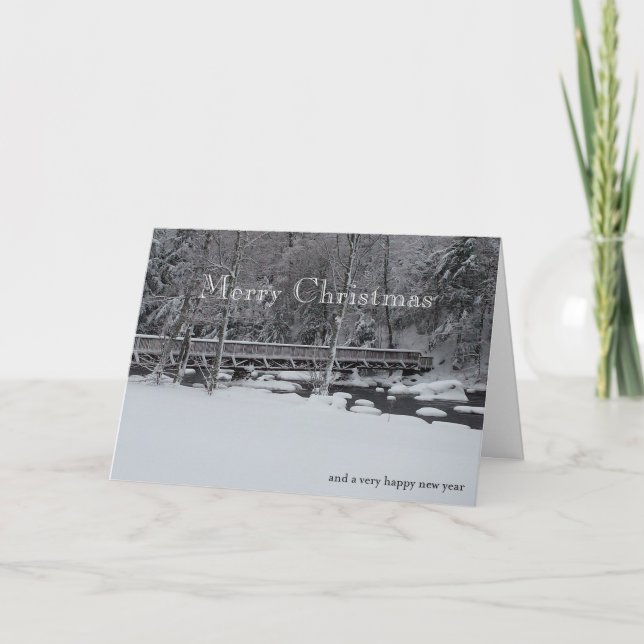 Cartão De Festividades ADKs Merry Christmas ...the Bridge (Frente)