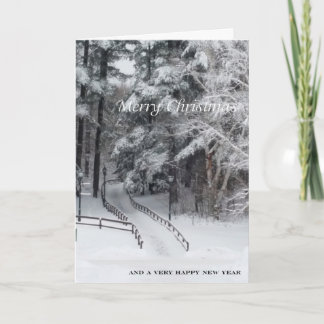 Cartão De Festividades ADKs Merry Christmas ...the Road Less Travelled