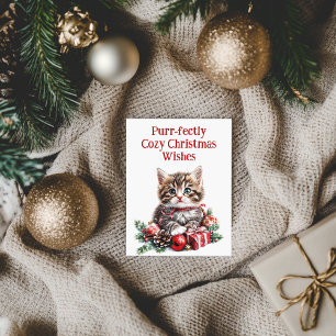 Cartão De Festividades Adorable Kitten