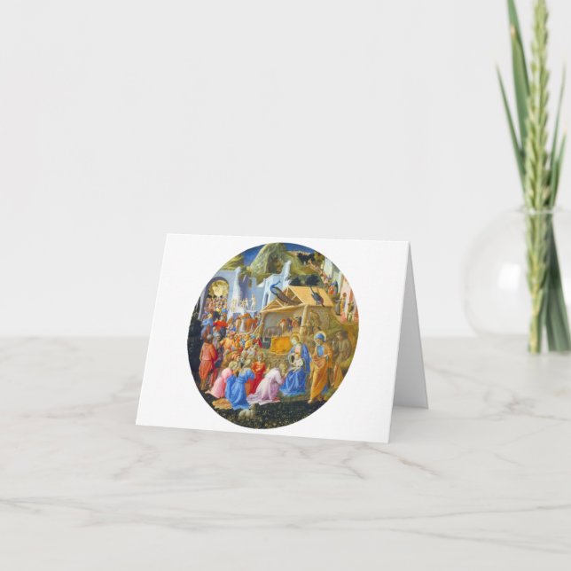 CARTÃO DE FESTIVIDADES ADORAÇÃO DO MAGI (Frente)