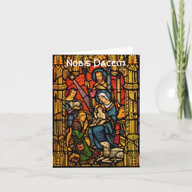 Cartão De Festividades Adoração no vidro (Frente)