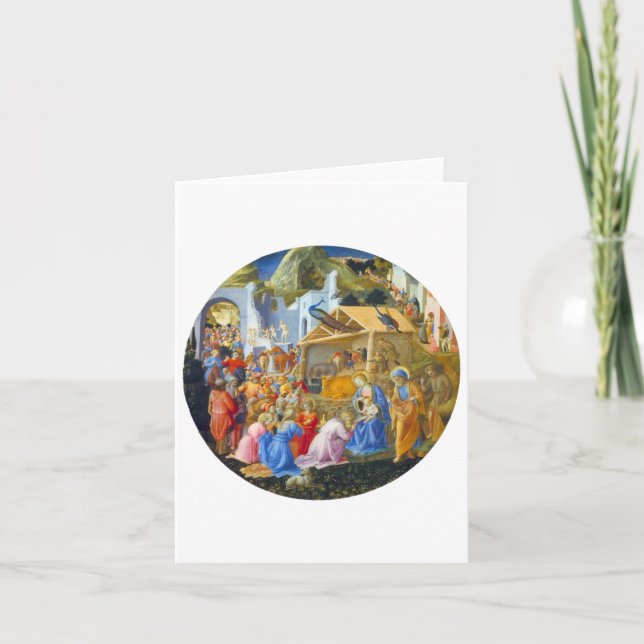 CARTÃO DE FESTIVIDADES ADORATION OF THE MAGI (Frente)