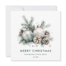 Adorno de Natal Verde Sálvia Boêmio Corporativo