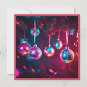 Cartão De Festividades Adornos Brilhantes