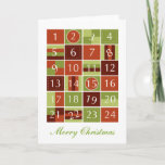 Cartão De Festividades Advent Calendar<br><div class="desc">Advent Calendar</div>