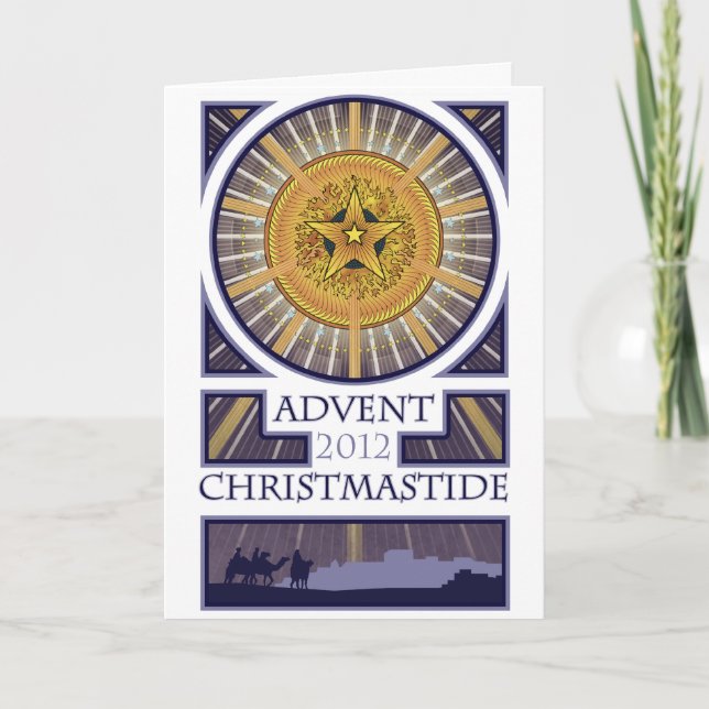 Cartão De Festividades Advent - Christmas 2012 (Frente)