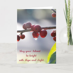 Cartão De Festividades Advent Greeting Card