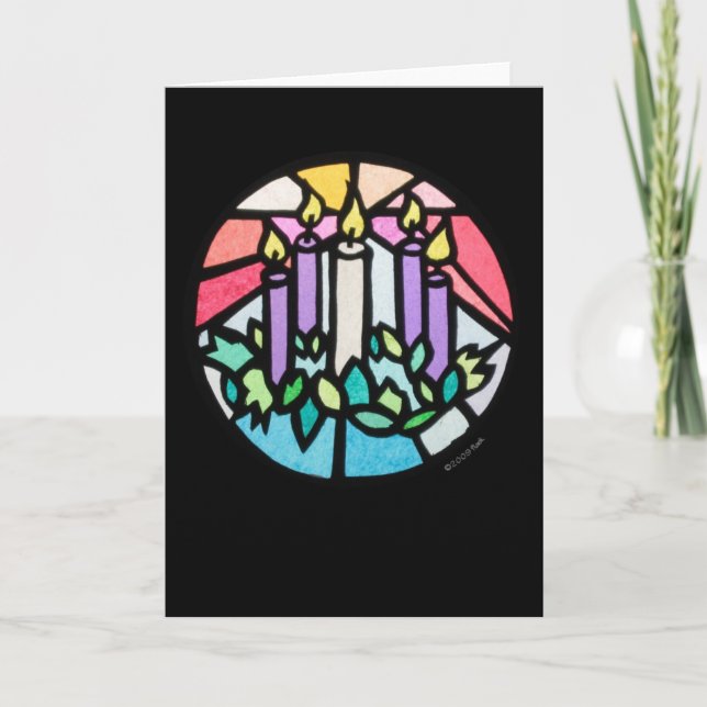 Cartão De Festividades advento (Frente)