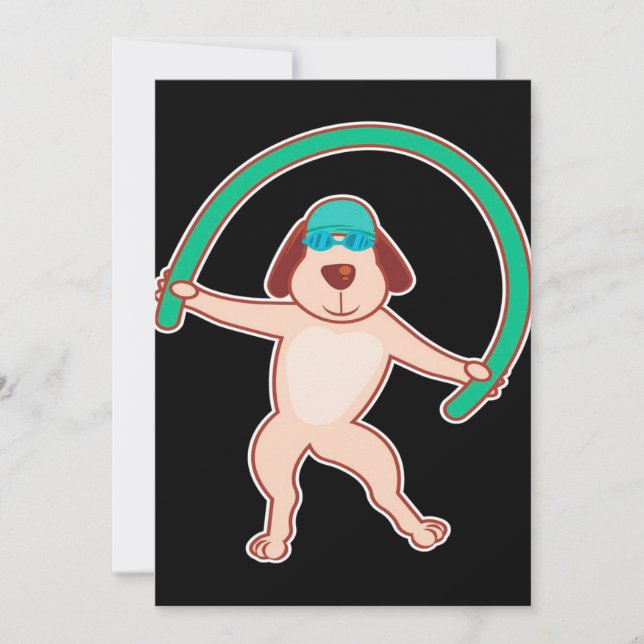 Cartão De Festividades Aeróbios de Água Cão | Presente engraçado (Frente)