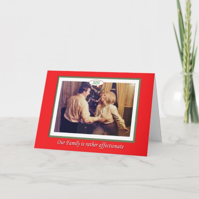 Cartão De Festividades Afetação Familiar Natal (Frente)