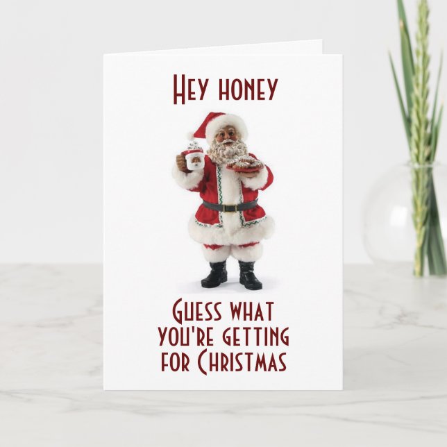 CARTÃO DE FESTIVIDADES AFRICANO-AMERICANO FALA DE SEU AMOR DE NATAL (Frente)