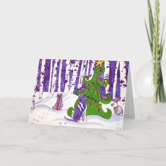 Cartão De Festividades AFRP Whisker Wonderland (Frente)