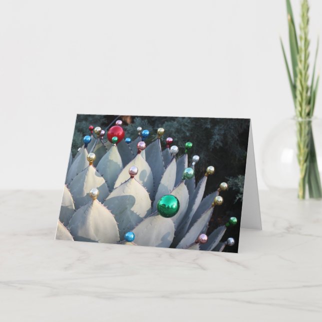 Cartão De Festividades Agave Christmas Card by Debra Lee Baldwin (Frente)