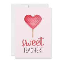 Agradecimento aos professores com doce de coração 