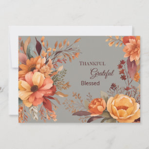 Cartão De Festividades Agradeço a saudação de Ação de Graças