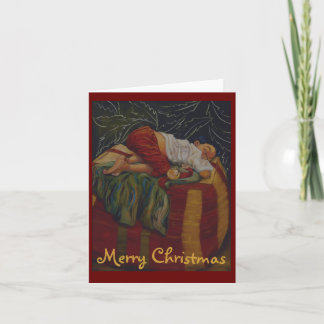 Cartão De Festividades Aguardando Papais noeis