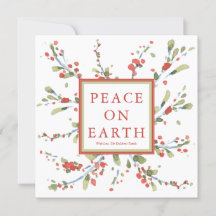 Aguarela Festiva de Frutas Vermelhas e Folhagem de