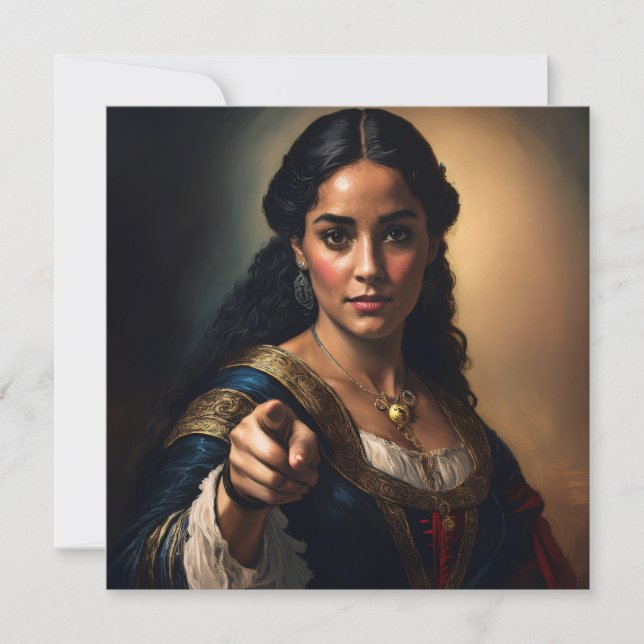 Cartão De Festividades AI Nobleães apontando (Frente)