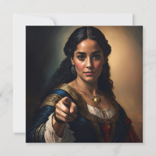 Cartão De Festividades AI Nobleães apontando