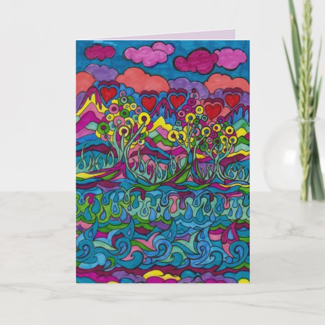 Cartão De Festividades Ainda bem que estamos juntos no Dreamscape 1 Card (Frente)