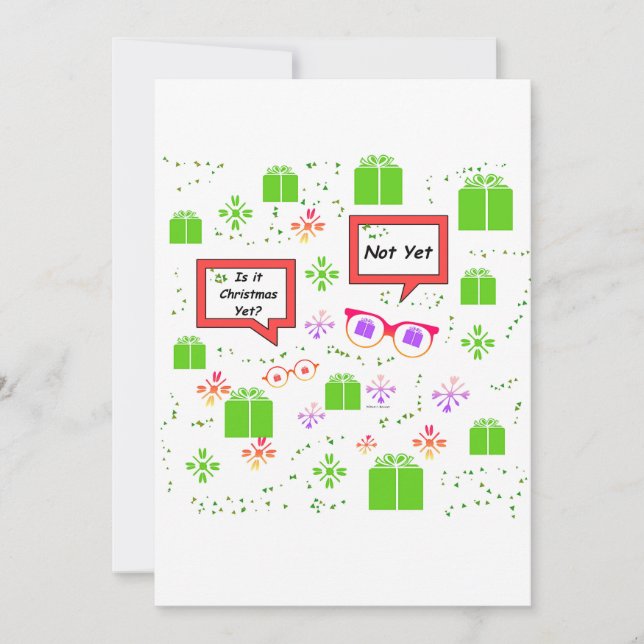 Cartão De Festividades Ainda É Natal? Engraçado (Frente)