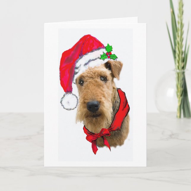 CARTÃO DE FESTIVIDADES AIREDALE CHRISTMAS CARD (Frente)