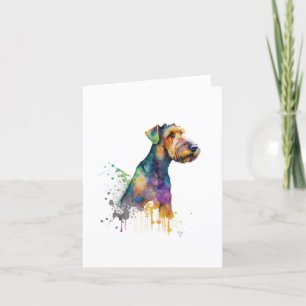 Cartão De Festividades Airedale Terrier Dog