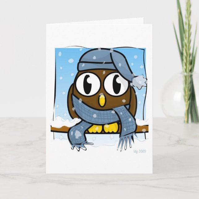 Cartão De Festividades Al Let Winter (Frente)