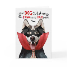 Alaskan Malamute Dog Funny Count DOGula Halloween