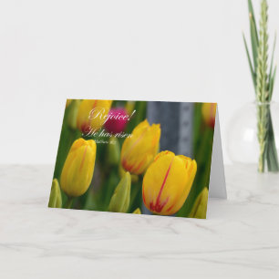 Cartão De Festividades Alegra-te! Ele tem Risen