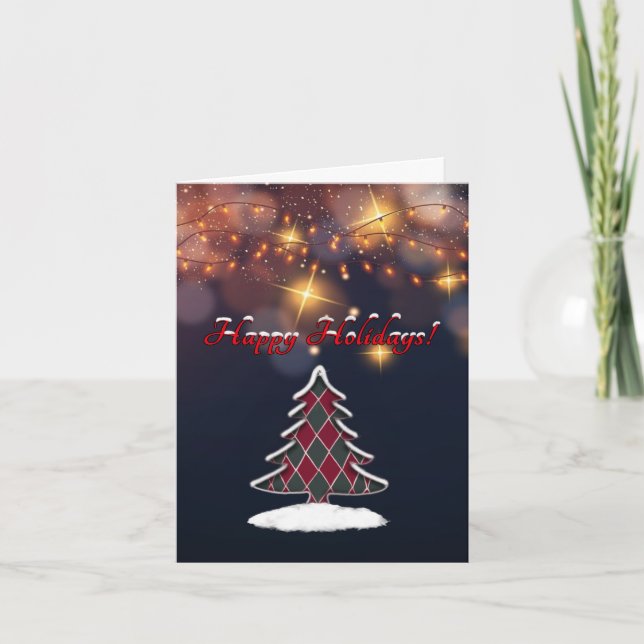 Cartão De Festividades Alegre (Frente)