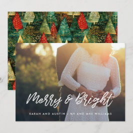 Cartão De Festividades Alegre e Brilhante Tipografia Moderna Foto