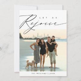 Cartão De Festividades Alegremos-Nos, Foto de Família de Natal em Sobrepo