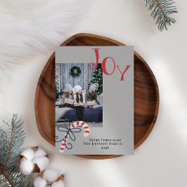 Cartão De Festividades Alegria Cane de Açúcar Moderno Adicione sua Própri