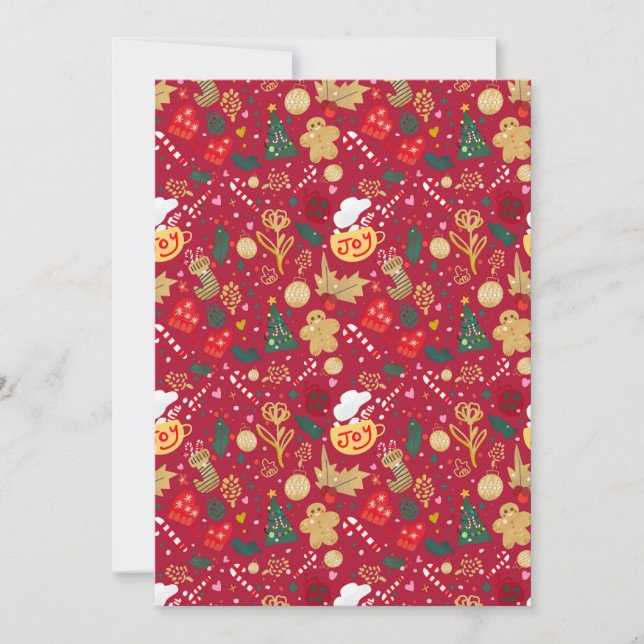 Cartão De Festividades Alegria de Natal (Frente)