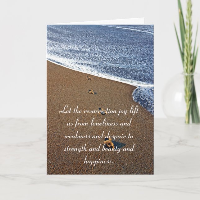 Cartão De Festividades Alegria de ressurreição (Frente)